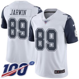 Wholesale Cheap Nike Cowboys #89 Blake Jarwin White Men\'s Stitched NFL Limited Rush 100th Season Jersey