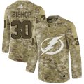 Wholesale Cheap Adidas Lightning #30 Ben Bishop Camo Authentic Stitched NHL Jersey