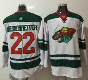 Wholesale Cheap Adidas Wild #22 Nino Niederreiter White Road Authentic Stitched NHL Jersey