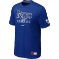 Wholesale Cheap Tampa Bay Rays Nike Short Sleeve Practice MLB T-Shirt Blue