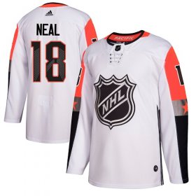 Wholesale Cheap Adidas Golden Knights #18 James Neal White 2018 All-Star Pacific Division Authentic Stitched Youth NHL Jersey