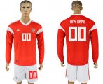 Wholesale Cheap Russia Personalized Home Long Sleeves Soccer Country Jersey
