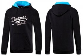 Wholesale Cheap Los Angeles Dodgers Pullover Hoodie Black & Blue