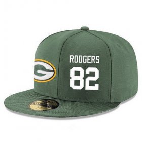 Wholesale Cheap Green Bay Packers #82 Richard Rodgers Snapback Cap NFL Player Green with White Number Stitched Hat