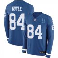 Wholesale Cheap Nike Colts #84 Jack Doyle Royal Blue Team Color Men's Stitched NFL Limited Therma Long Sleeve Jersey