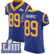 Wholesale Cheap Nike Rams #89 Tyler Higbee Royal Blue Alternate Super Bowl LIII Bound Men's Stitched NFL Vapor Untouchable Elite Jersey