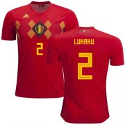 Wholesale Cheap Belgium #2 Lukaku Red Soccer Country Jersey