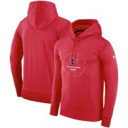 Wholesale Cheap Houston Texans Nike Sideline Property Of Wordmark Logo Performance Pullover Hoodie Red
