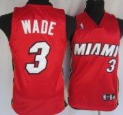 Cheap Miami Heat #3 Dwyane Wade Red Kid Jersey