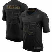 Cheap Dallas Cowboys #55 Leighton Vander Esch Nike 2020 Salute To Service Limited Jersey Black