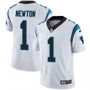 Wholesale Cheap Nike Panthers #1 Cam Newton White Men's Stitched NFL Vapor Untouchable Limited Jersey