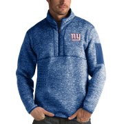 Wholesale Cheap New York Giants Antigua Fortune Quarter-Zip Pullover Jacket Royal