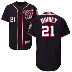 Wholesale Cheap Nationals #21 Tanner Rainey Navy Blue Flexbase Authentic Collection Stitched MLB Jersey