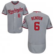 Wholesale Cheap Nationals #6 Anthony Rendon Grey Flexbase Authentic Collection 2019 World Series Champions Stitched MLB Jersey