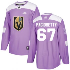 Wholesale Cheap Adidas Golden Knights #67 Max Pacioretty Purple Authentic Fights Cancer Stitched Youth NHL Jersey
