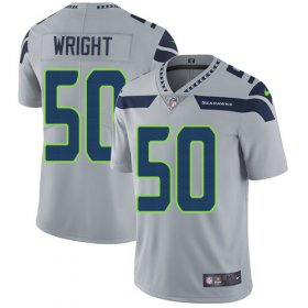 Wholesale Cheap Nike Seahawks #50 K.J. Wright Grey Alternate Men\'s Stitched NFL Vapor Untouchable Limited Jersey