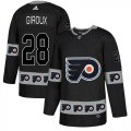 Wholesale Cheap Adidas Flyers #28 Claude Giroux Black Authentic Team Logo Fashion Stitched NHL Jersey