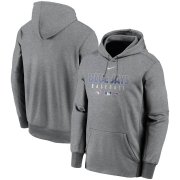 Wholesale Cheap Men's Toronto Blue Jays Nike Charcoal Authentic Collection Therma Performance Pullover Hoodie