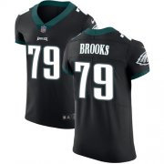 Wholesale Cheap Nike Eagles #79 Brandon Brooks Black Alternate Men's Stitched NFL Vapor Untouchable Elite Jersey