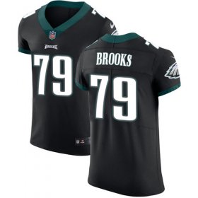 Wholesale Cheap Nike Eagles #79 Brandon Brooks Black Alternate Men\'s Stitched NFL Vapor Untouchable Elite Jersey