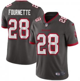 Wholesale Cheap Men\'s Tampa Bay Buccaneers #28 Leonard Fournette New Grey Vapor Untouchable Limited Stitched Jersey