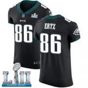 Wholesale Cheap Nike Eagles #86 Zach Ertz Black Alternate Super Bowl LII Men's Stitched NFL Vapor Untouchable Elite Jersey