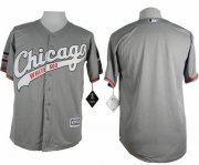 Wholesale Cheap White Sox Blank Grey New Cool Base Stitched MLB Jersey