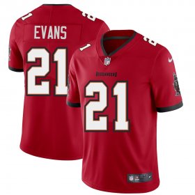Wholesale Cheap Tampa Bay Buccaneers #21 Justin Evans Men\'s Nike Red Vapor Limited Jersey