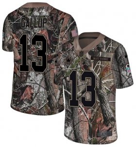 Wholesale Cheap Nike Cowboys #13 Michael Gallup Camo Men\'s Stitched NFL Limited Rush Realtree Jersey