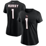 Wholesale Cheap Arizona Cardinals #1 Kyler Murray Nike Women's Team Player Name & Number T-Shirt Black