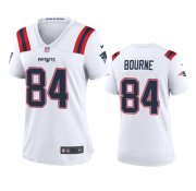 Cheap Women's New England Patriots #84 Kendrick Bourne White Stitched Jersey(Run Small)