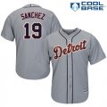 Wholesale Cheap Tigers #19 Anibal Sanchez Grey Cool Base Stitched Youth MLB Jersey
