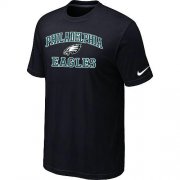 Wholesale Cheap Nike NFL Philadelphia Eagles Heart & Soul NFL T-Shirt Black