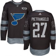 Wholesale Cheap Adidas Blues #27 Alex Pietrangelo Black 1917-2017 100th Anniversary Stitched NHL Jersey