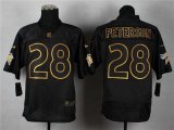 Wholesale Cheap Nike Vikings #28 Adrian Peterson Black Gold No. Fashion Men's Stitched NFL Elite Jersey