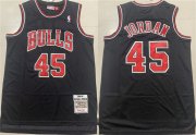 Cheap Men's Chicago Bulls #45 Michael Jordan Black 1994-95 Throwback Stitched Basketball Jersey