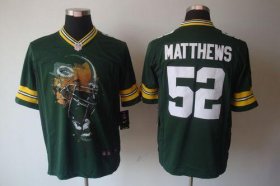 Wholesale Cheap Nike Packers #52 Clay Matthews Green Team Color Men\'s Stitched NFL Helmet Tri-Blend Limited Jersey
