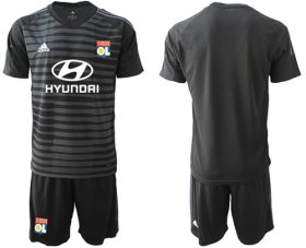 Wholesale Cheap Lyon Blank Black Goalkeeper Soccer Club Jersey