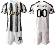 Wholesale Cheap Men 2020-2021 club Juventus home customized white black Soccer Jerseys