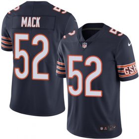 Wholesale Cheap Nike Bears #52 Khalil Mack Navy Blue Team Color Men\'s Stitched NFL Vapor Untouchable Limited Jersey