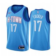 Wholesale Cheap Nike Rockets #17 PJ Tucker Blue NBA Swingman 2020-21 City Edition Jersey