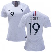 Wholesale Cheap Women's France #19 Sidibe Away Soccer Country Jersey