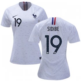 Wholesale Cheap Women\'s France #19 Sidibe Away Soccer Country Jersey