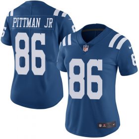 Wholesale Cheap Nike Colts #86 Michael Pittman Jr. Royal Blue Women\'s Stitched NFL Limited Rush Jersey