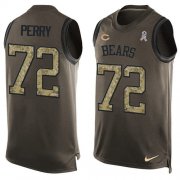 Wholesale Cheap Nike Bears #72 William Perry Green Men's Stitched NFL Limited Salute To Service Tank Top Jersey