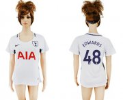 Wholesale Cheap Women's Tottenham Hotspur #48 Edwards Home Soccer Club Jersey