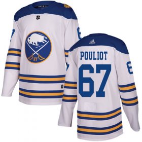 Wholesale Cheap Adidas Sabres #67 Benoit Pouliot White Authentic 2018 Winter Classic Stitched NHL Jersey