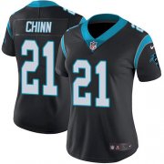 Wholesale Cheap Nike Carolina Panthers #21 Jeremy Chinn Black Women's Stitched NFL Vapor Untouchable Limited Jersey