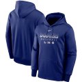 Wholesale Cheap Men's Los Angeles Dodgers Nike Royal Authentic Collection Therma Performance Pullover Hoodie