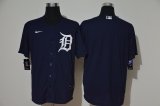 Wholesale Cheap Men's Detroit Tigers Blank Navy Blue Stitched MLB Cool Base Nike Jersey